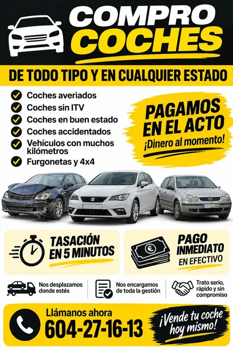 Cartel publicitario de Toni Cars